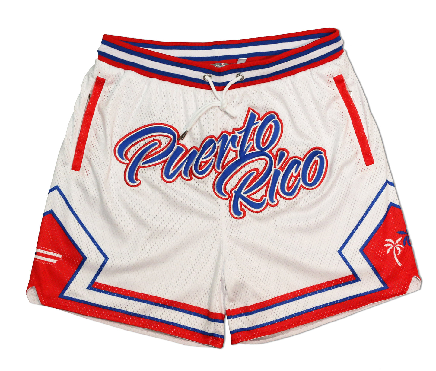 Puerto Rico Pride Basketball shorts - White