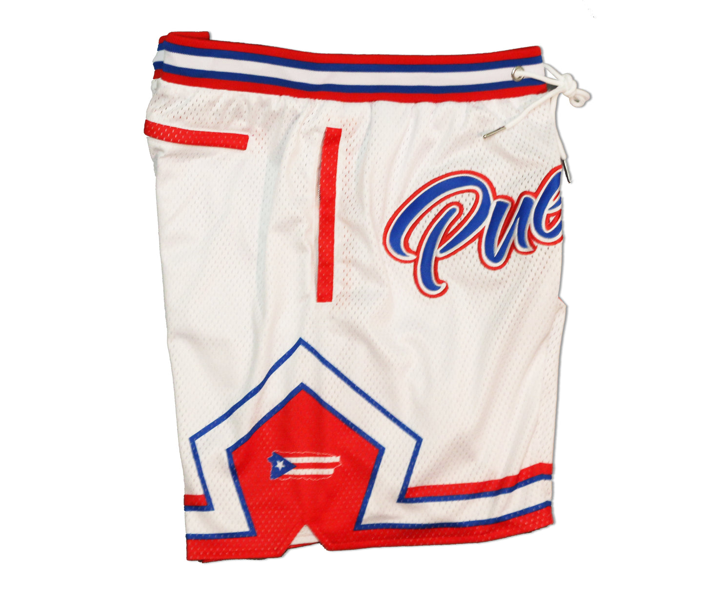 Puerto Rico Pride Basketball shorts - White