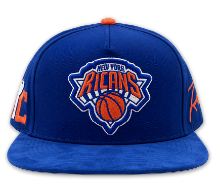 NY Ricans Basketball Hat-Blue
