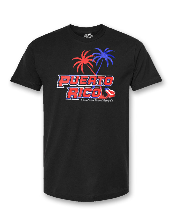 Puerto Rico baseball T-shirt - black