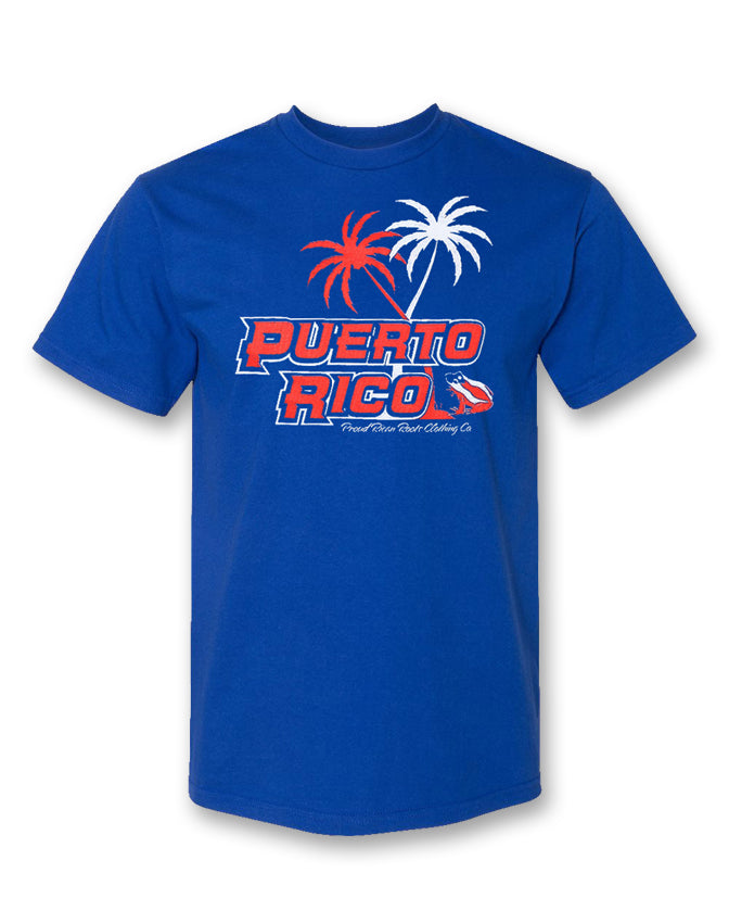 Puerto Rico baseball T-shirt (blue)