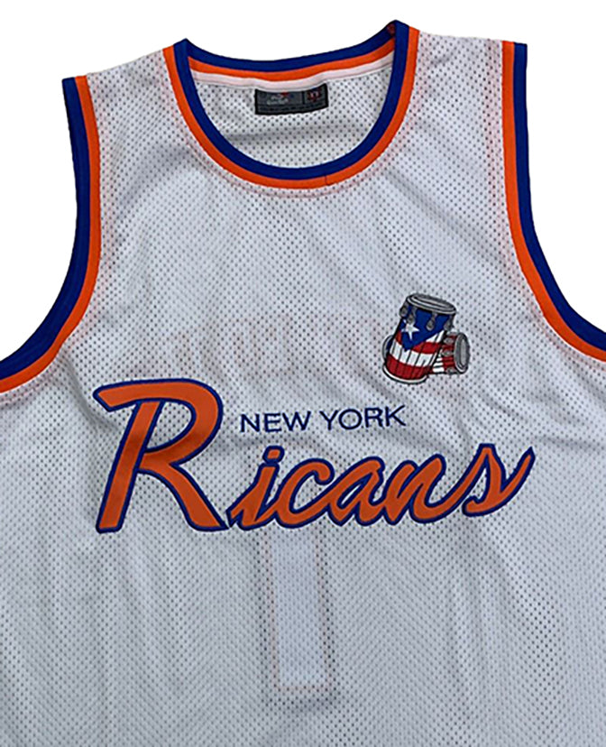 NY Ricans script jersey - white*** PRE-ORDER JERSEY ONLY. WILL SHIP APROX JULY 15***