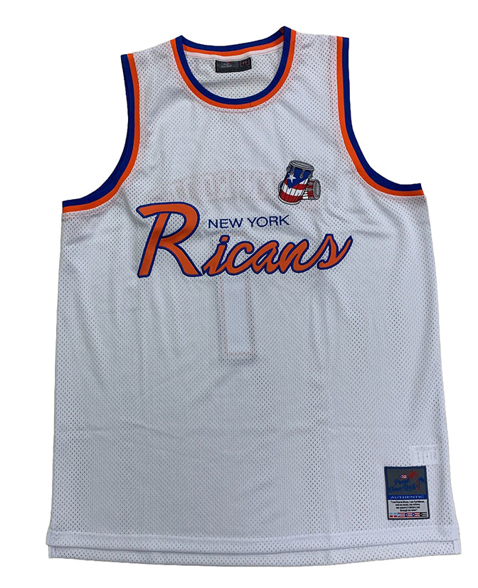 NY Ricans script jersey - white*** PRE-ORDER JERSEY ONLY. WILL SHIP APROX JULY 15***