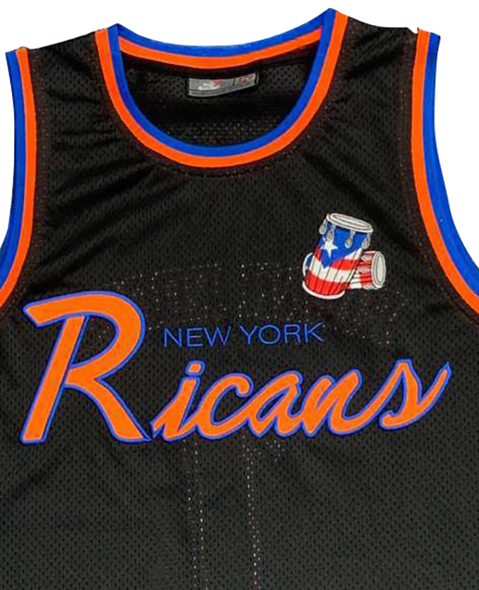 NY Ricans script jersey - Black *** PRE-ORDER JERSEY ONLY. WILL SHIP APROX JULY 15***