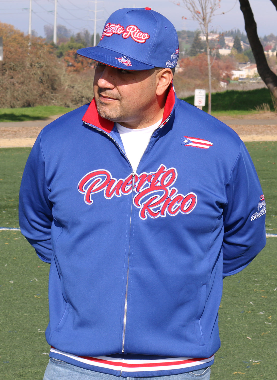 Blue Puerto Rico Track Jacket