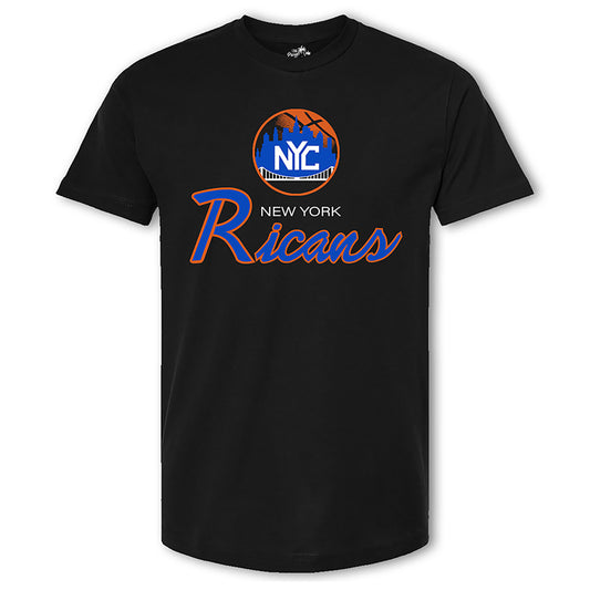New York Ricans script T-shirt - black
