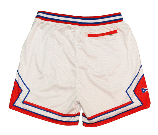 Puerto Rico Pride Basketball shorts - White