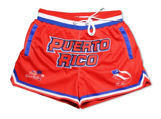 Puerto Rico Pride Women’s basketball shorts - Red