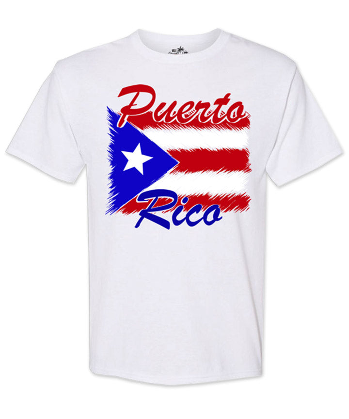 Puerto Rico Painted Flag T-shirt - Kids